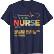 Vintage Nurse Definition Hospital Medical Registered Nursing T-Shirt