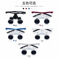 3.5 times/2.5 times magnifying glass, binocular glass magnifying glass, five colors available