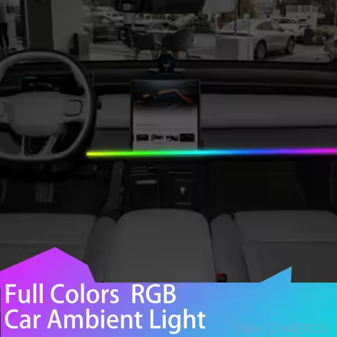 For NIO ET7 ES7 EL7 ET5 ES6 ES8 EC6 EC7 Car LED Ambient Light 64 Color 110cm Full Colors RGB Car Rem