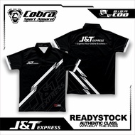 Cobra Jersey Original JNT Express Full Printing Courier Driver Shirt J&T Package Festive