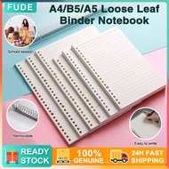 ​A4/B5/A5 Loose Leaf Binder Notebook Multi-Size Refillable Papers 60sheets Office School Supplies