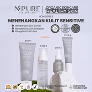 NPURE NONI SERIES CLEANSER TONER/ SERUM/ FULL SIZE SENSITIVE SKIN SET MOISTURIZER/