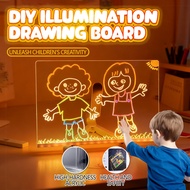 LED Drawing Board Luminous Writing Board Message Board Drawing Board For Kid Acrylic Erasable Drawin