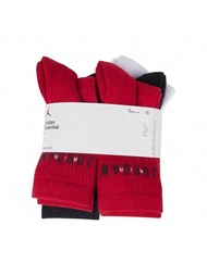 6 Pairs U J ED POLY CREW JOR Unisex Socks, Discount Pack FZ2051-900