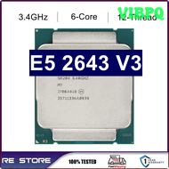 VIBPQ ใช้โปรเซสเซอร์ Xeon E5 V3 2643 3.4 GHz หก-Core สิบสอง-CPU 20M 135W LGA 2011-3 UWYIV