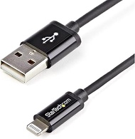 StarTech.com (USBLT1MB) 91cm (3 ft.) Black Apple® 8-pin Lightning Connector to USB Cable for iPhone/