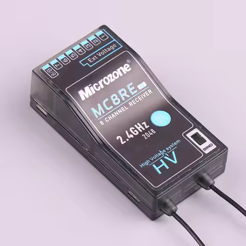 Microzone MC8RE V2 Receiver Fixed Wing Vehicle Model 8-channel MC7mini Remote Control For Model Airc