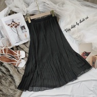 Chân Váy Voan Dập Ly Đuôi CáChân Váy DàiLY STORE