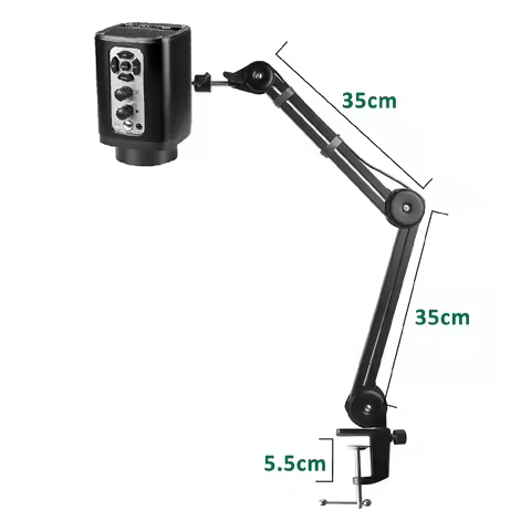 YIZHAN 4K UHD Electron Video Microscope 3IN1 Lens Light Welding Camera 160X HDMI Type-C IMX415 Chip 