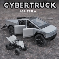 Model Diecast Tesla Cybertruck | Tesla Diecast Toy Car Model - 1 24 Truck Alloy Car -