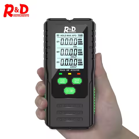 R&D RD630 Electromagnetic Radiation Tester Electromagnetic Field Radiation Detector Tester Emf Meter