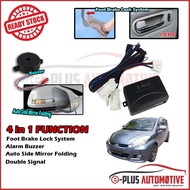 Perodua Myvi Lagi Best 2004-2014 / Viva / Alza 2009-2017 [4 in 1] Car Foot Brake Lock Alarm System +