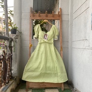 New blue dress, waist 56 to 64cm, length 98cm, code 301