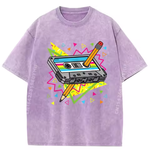 Vintage Cassette Tape 70s 80s 90s Party Outfit Nostalgia Men Christian Tshirt Men Camisetas De Hombr