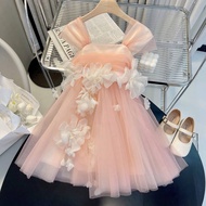 Halloween Filipiniana dress for kids Baby Girl Party princess Girls slip dress 2022 summer new child