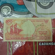 Uang Kertas Lama Indonesia Rp. 100