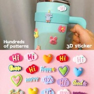 4/8/20pcs Cute 3D Cartoon Stickers, Cream Glue Stickers For DIY Phone Case, Includes 1 Roll Of Dotte
