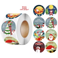 3.8 CM Contents 500 Christmas Stickers 1 Roll Of 500 Christmas Sticker Christmas Gift Sticker Christmas Gift Sticker