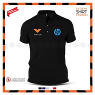Polo Tee Shirt Cotton HP Victus Hewlett-Packard Gaming Laptop PC Retail Uniform Baju T-Shirt Murah L