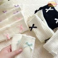 CEYOU Children's Sock Covers, Bow Acrylic Knitted Sock, Knitted Warm Leg Warmers