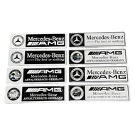 Suitable for Mercedes-Benz Apple Tree Car Emblem, Aluminum Car Sticker for A-Class, B-Class, C-Class