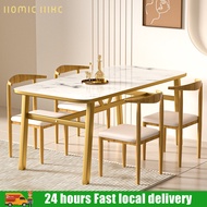 120x60 Simple Eames Dining Table with 4 Eames Chairs - Dining Set / Meja Makan Homie Hike