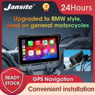 Jansite 7 Inch Motorcycle Navigator Portable Power Bank Detachable Bracket IPX7 Waterproof Wireless 