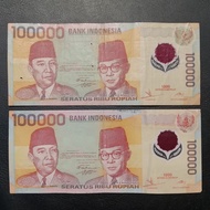 PALING LARIS Uang Kuno Polymer Rp 100000 Soekarno-Hatta Tahun 1999