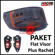 NHK Race Pro flat visor NHK Race Pro helmet visor free ratchet/
