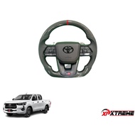Toyota Perodua Daihatsu LC300 Design GR CARBON FIBER Steering Wheel Real Carbon Fiber GR Steering