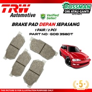 TRW Disc Brake Pads GDB358DT HONDA CITY 3A SX8 3A2 CIVIC IV Cat Fastback PRELUDE AB EX
