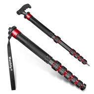 Manbily C-666L 6-sections Carbon Fiber Professional Camera Monopod 32mm Tube photography Monopod
