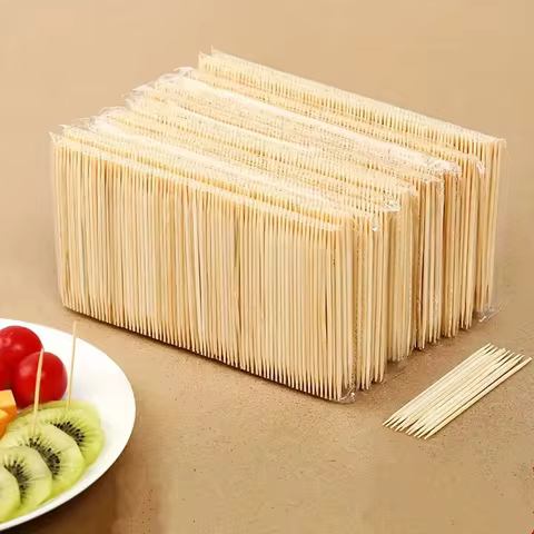 300PCS disposable double head dental floss tool, bamboo dental floss, hotel household fine toothpick