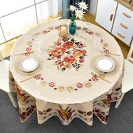 ผ้าปูโต๊ะกลมกันน้ำกันน้ำมันไม่ต้องซักกันร้อนสไตล์ INS โต๊ะกลมขนาดใหญ่ทรงกลมใช้ในบ้านผ้าปูโต๊ะ PVC ผ้าปูโต๊ะน้ำชา