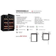 Vintec wine chiller 40Bordeaux VWD050SBA-X