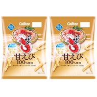 日本卡樂B 甜蝦味蝦條 50G X 2 (期間限定)