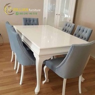meja makan minimalis modern set kursi meja makan minimalis 6 kursi