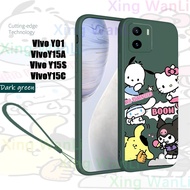 {B37} เหมาะสำหรับ Vivo Y01 Vivo Y15A Vivo Y15S เคสโทรศัพท์ Vivo Y15C รูปแบบที่สวยงามป้องกันการตกและก