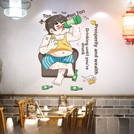 Creative Restaurant Decorative BBQ Shop Poster Sticker Wall Mural Self Adhesive Popular Wall Paintin