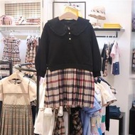 十九車童裝DAKS KIDS韓國代購童裝21秋季新款女童洋氣拼接休閒中長款連身裙