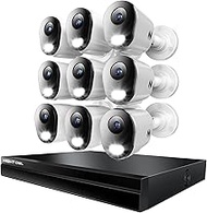 Night Owl Power Over Ethernet 24 Channel NVR Video Home Security Camera System with (9) Wired IP 4K 