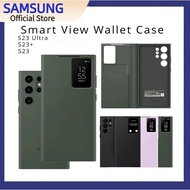 Original  Samsung  S23 Ultra Smart View Wallet Flip Leather Case Mobile Phone Case S23/S23+/S23 Ultr