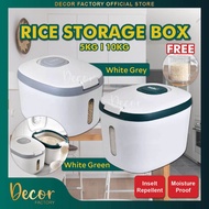 5KG / 10KG Rice Storage Rice Dispenser Container Rice Container Kitchen Storage Bekas Beras Tempat S