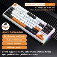 AULA | Aula F87 Pro Mechanical Keyboard Wired 2.4g Wireless Bluetooth Tri Mode 8000mAh 87Key Hotswap
