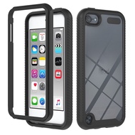 For iPod Touch 5 Touch 6 Touch 7 Full Body Clear Transparent Bumper Shockproof Hybrid Armor Phone Co