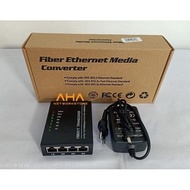 - Media Converter 2FO 4ETH Converter FO 2F4E
