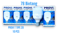 Provi T 20w paket 10pcs - lampu led bulat PROVI TIPE 20 - lampu garansi - Lampu led provi
