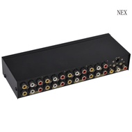 NEX 8-way Composite RCA AV Splitter 1X8 Video 1 in 8 out Splitter Distributor HDTV