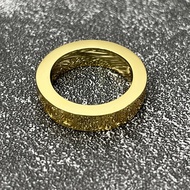 แหวนชั่วนิรันดรทอง22K ย้อนยุคพังก์คลาสสิกขนาดเล็กแหวนฮิปฮอปตลอดกาล
