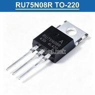 5pcs/10pcs RU75N08R TO-220 75V/80A N-Channel MOSFET Transistor New Original